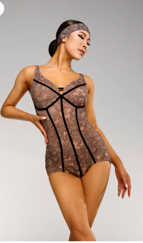 Exotic butterfly yarn bodysuit