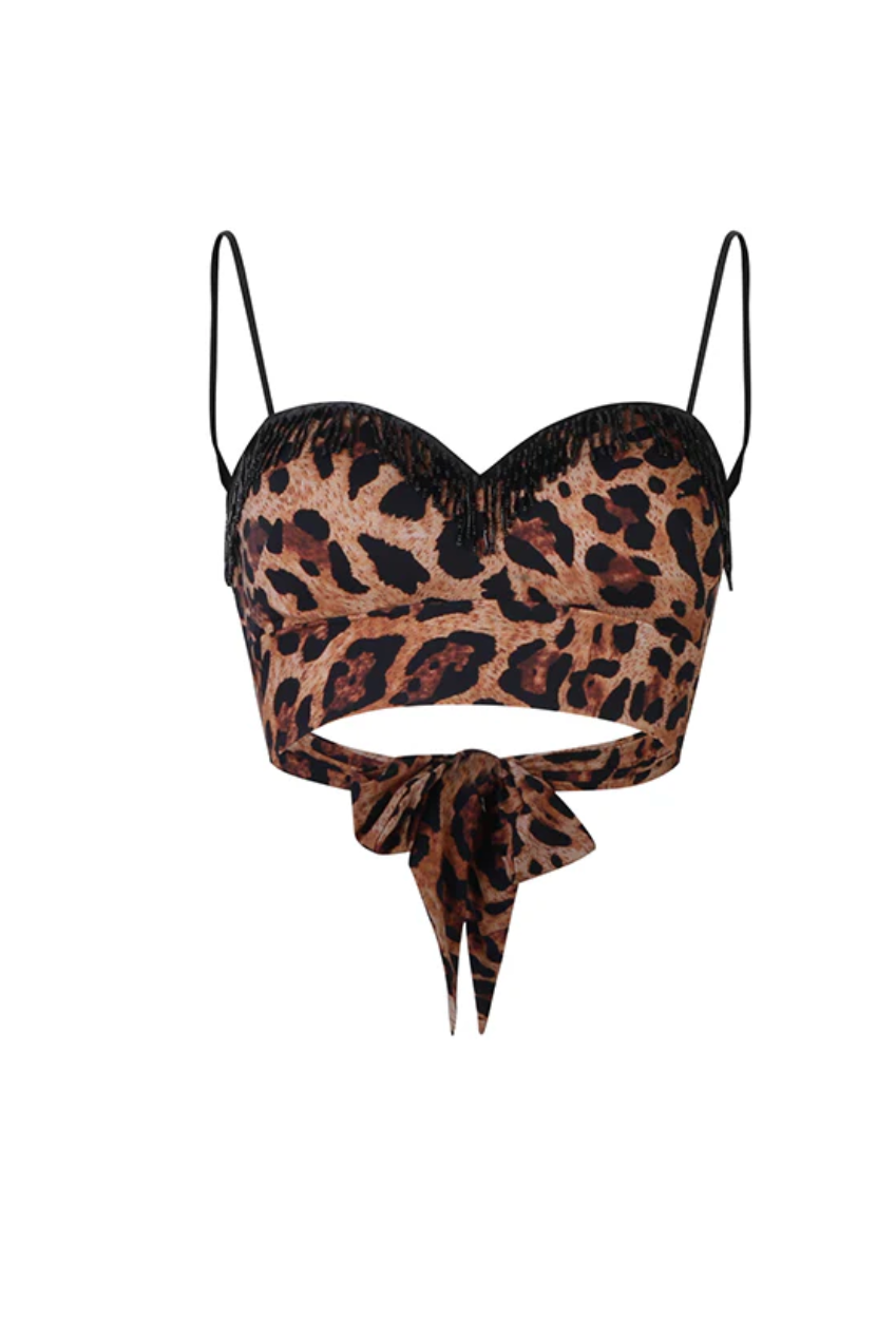 Hakuna Crop Top- Leopard