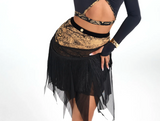 Amber Vine Design Mesh Tassel Skirt