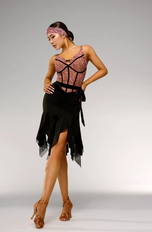 South France Rose Yarn Jumpsuit