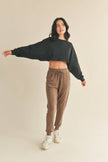 Cropped Warm-Up Sweatshirt