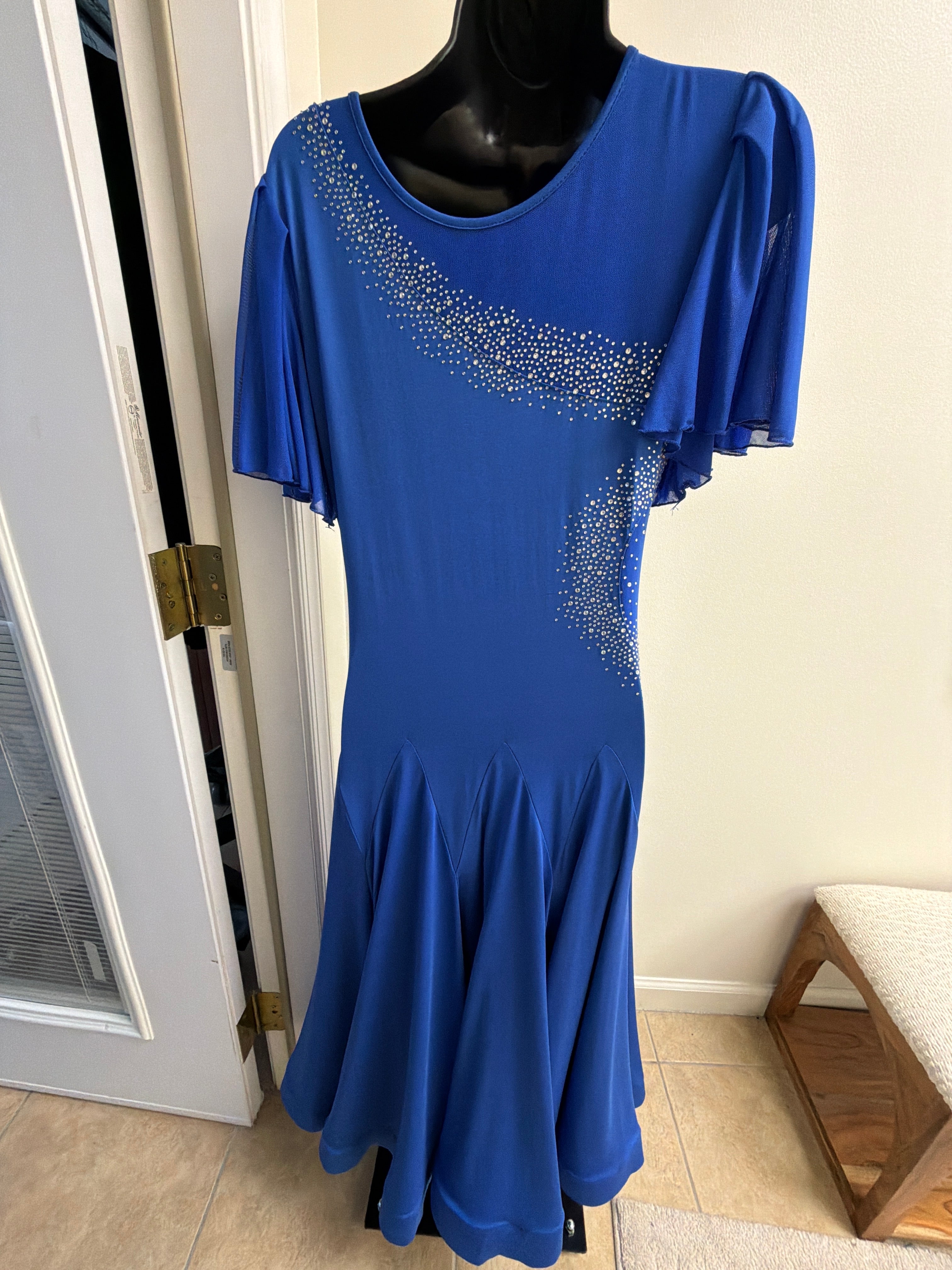 Midnight Brilliance Cascade Dress