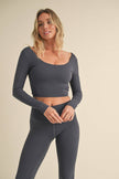 Twist Back Long Sleeve Top
