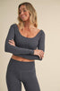 Twist Back Long Sleeve Top