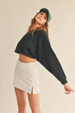 Cropped Warm-Up Sweatshirt