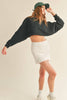 Cropped Warm-Up Sweatshirt