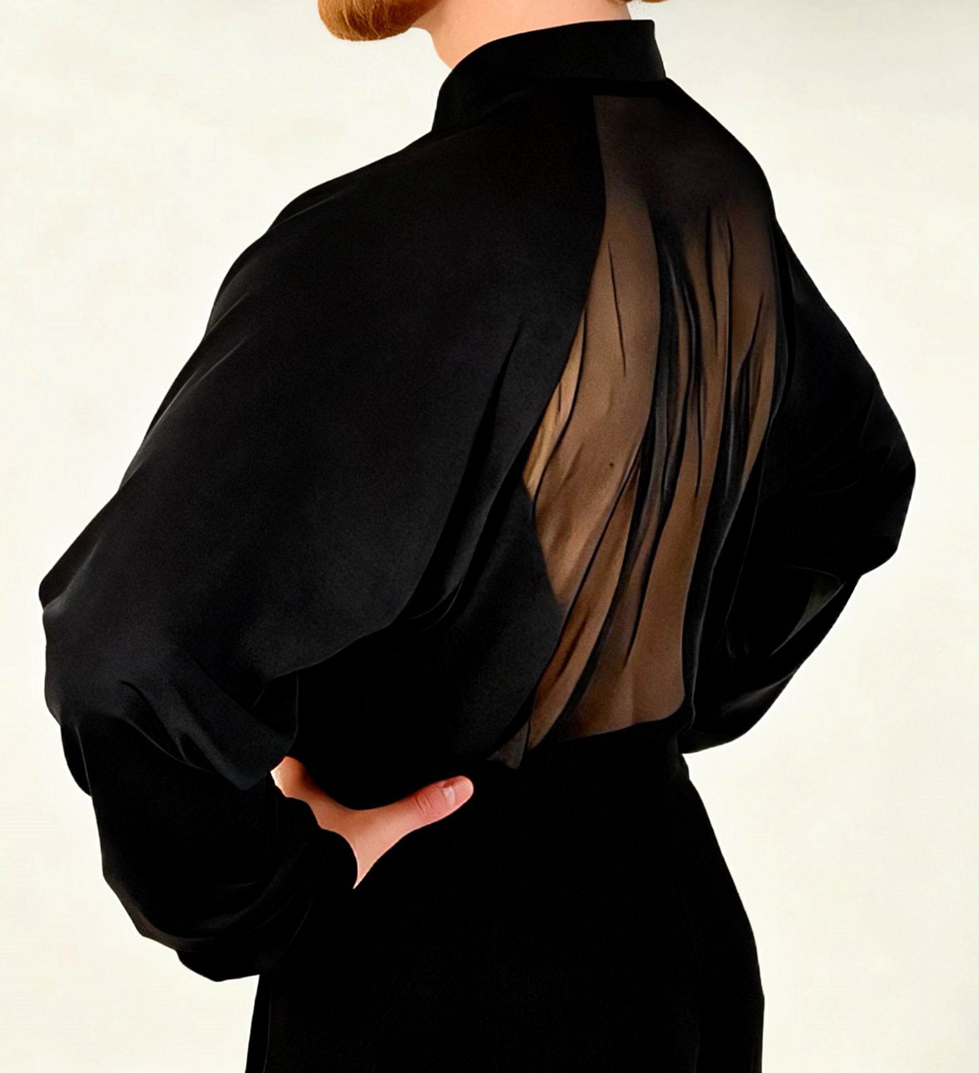 The "Lumina" Sheer-Back Latin Shirt