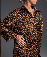 Leopard Button Up
