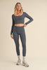 Twist Back Long Sleeve Top