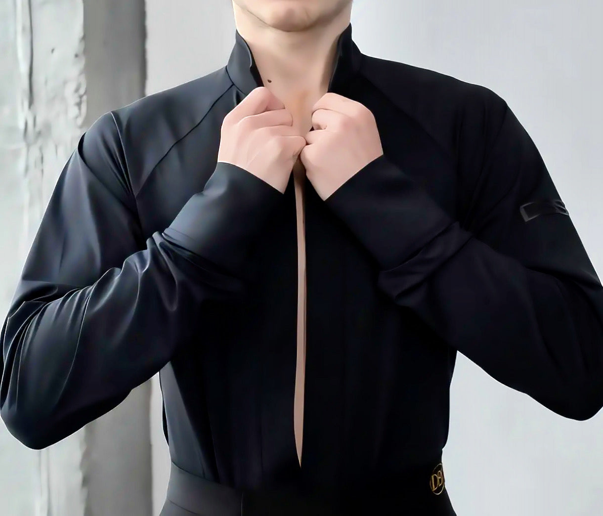 The "Lumina" Sheer-Back Latin Shirt