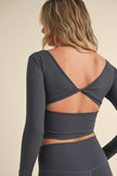 Twist Back Long Sleeve Top
