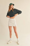 Cropped Warm-Up Sweatshirt