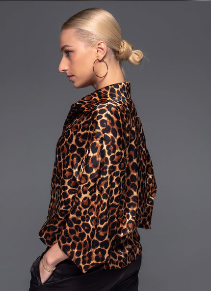 Leopard Button Up