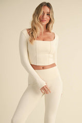 White Corset Top