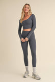 Twist Back Long Sleeve Top