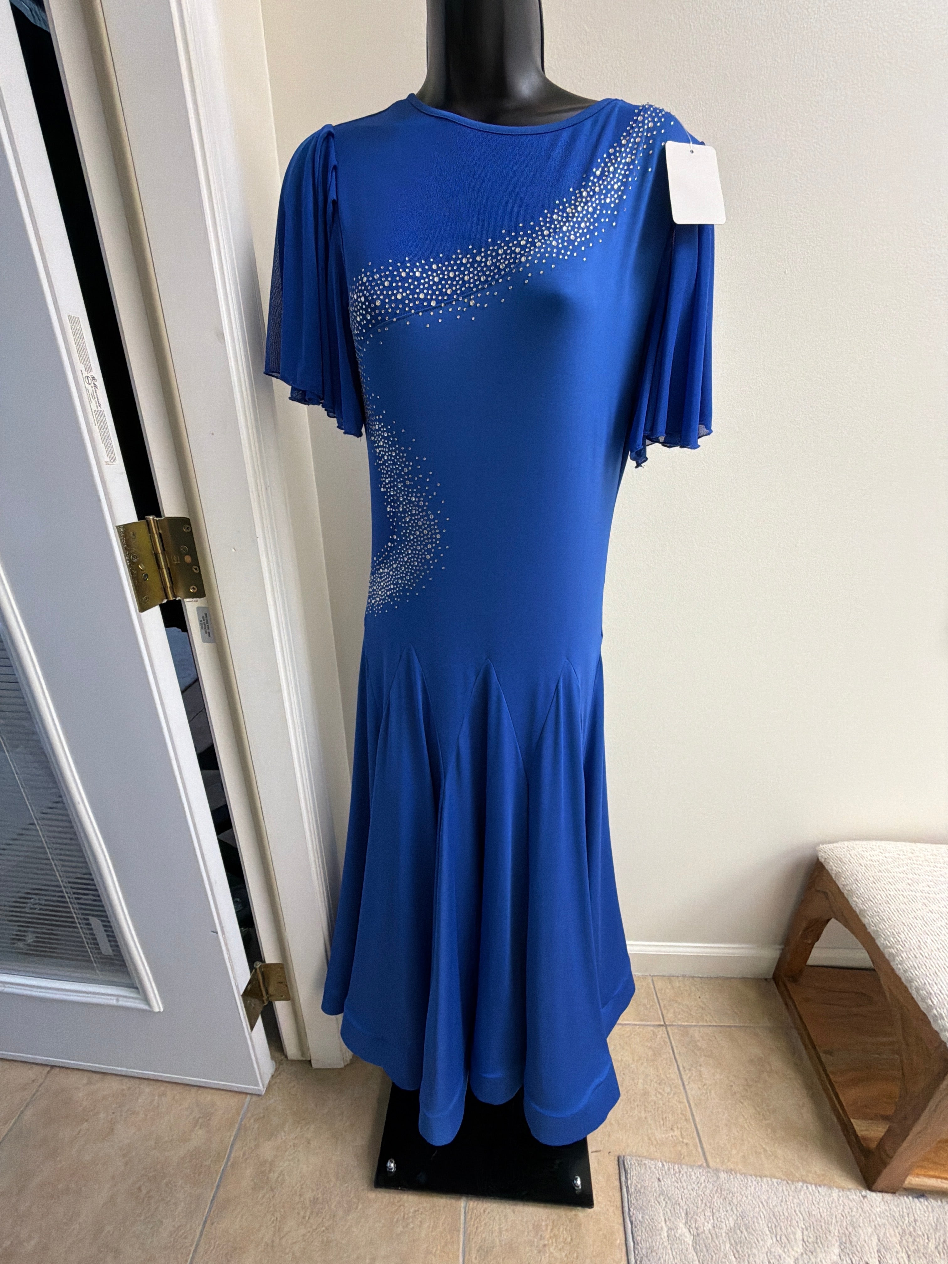 Midnight Brilliance Cascade Dress