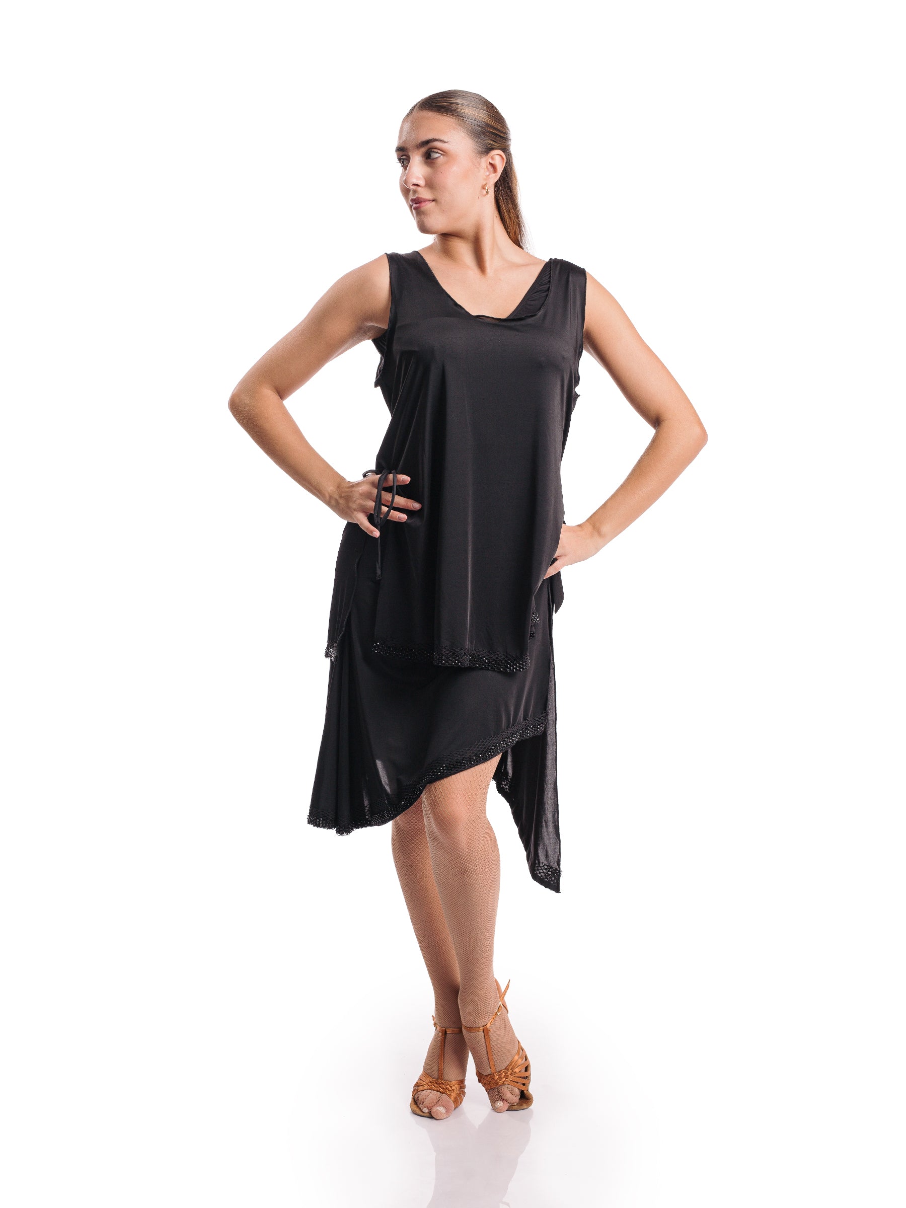 Venus Sleeveless Tunic- Black