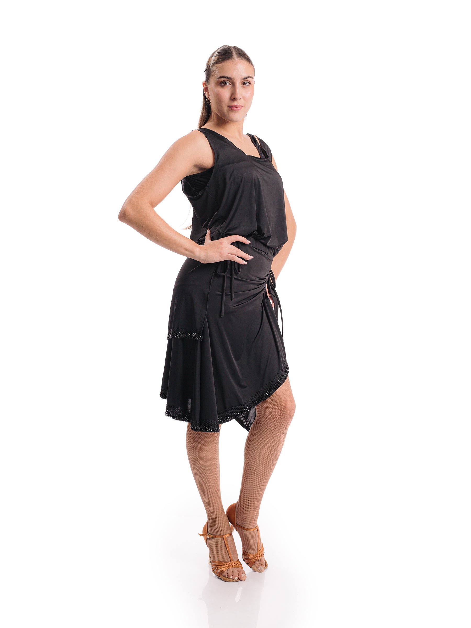 Venus Sleeveless Tunic- Black