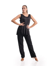 Venus Sleeveless Tunic- Black