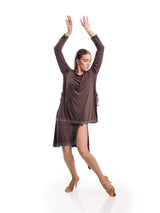 Venus Long Sleeve Tunic- Espresso