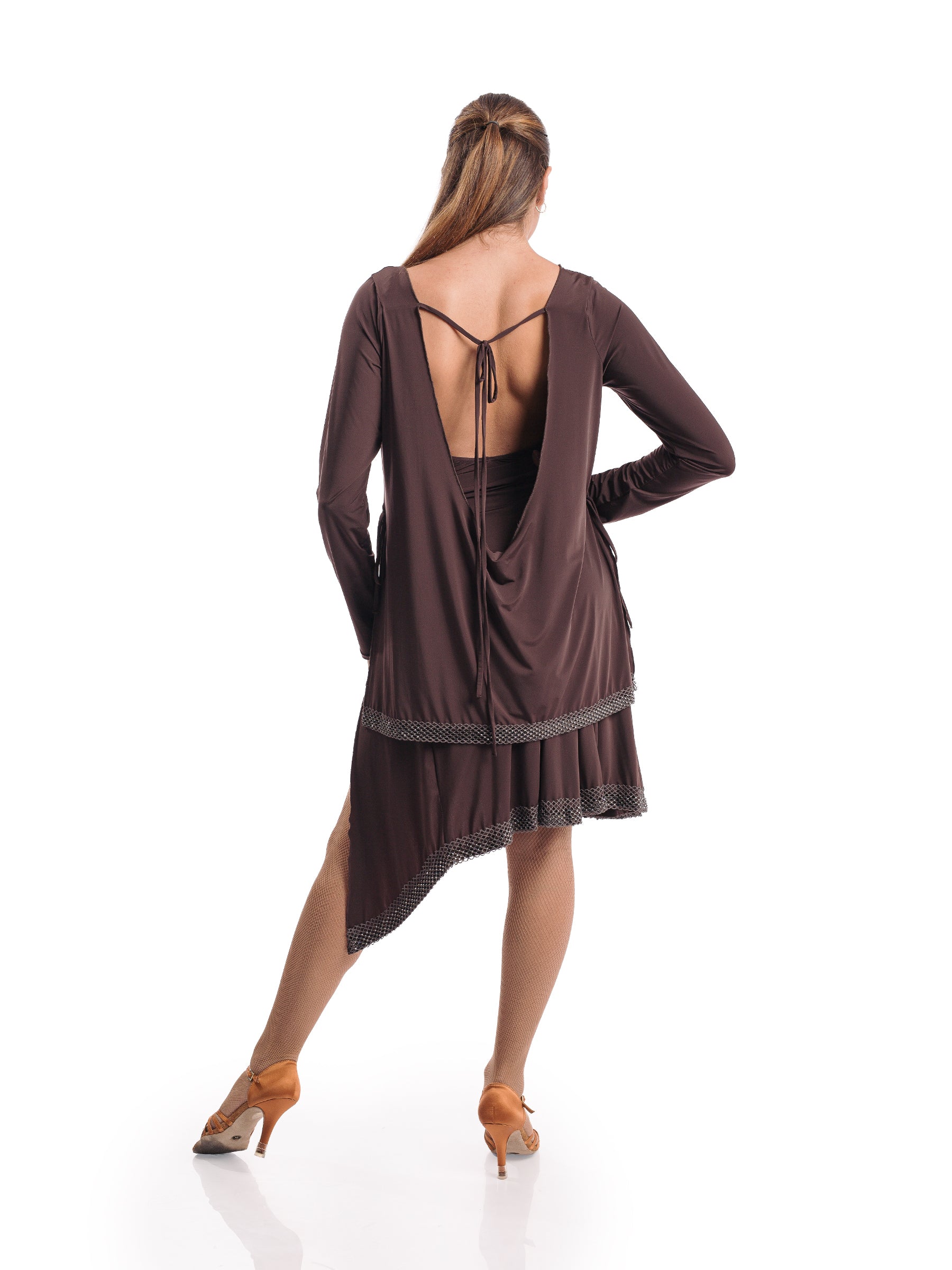 Venus Long Sleeve Tunic- Espresso