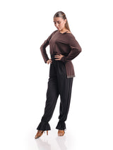 Venus Long Sleeve Tunic- Espresso