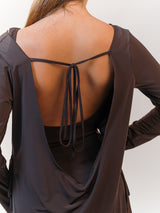 Venus Long Sleeve Tunic- Espresso