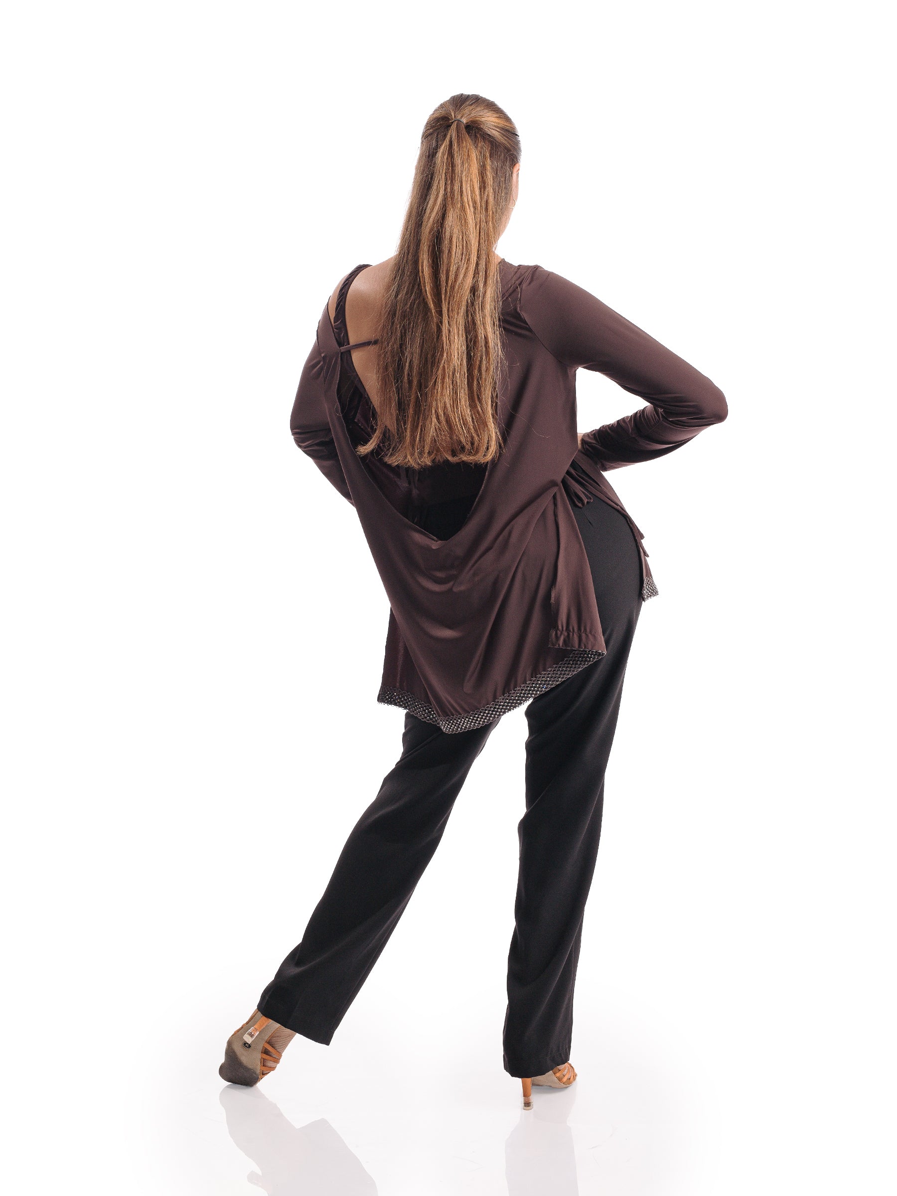Venus Long Sleeve Tunic- Espresso