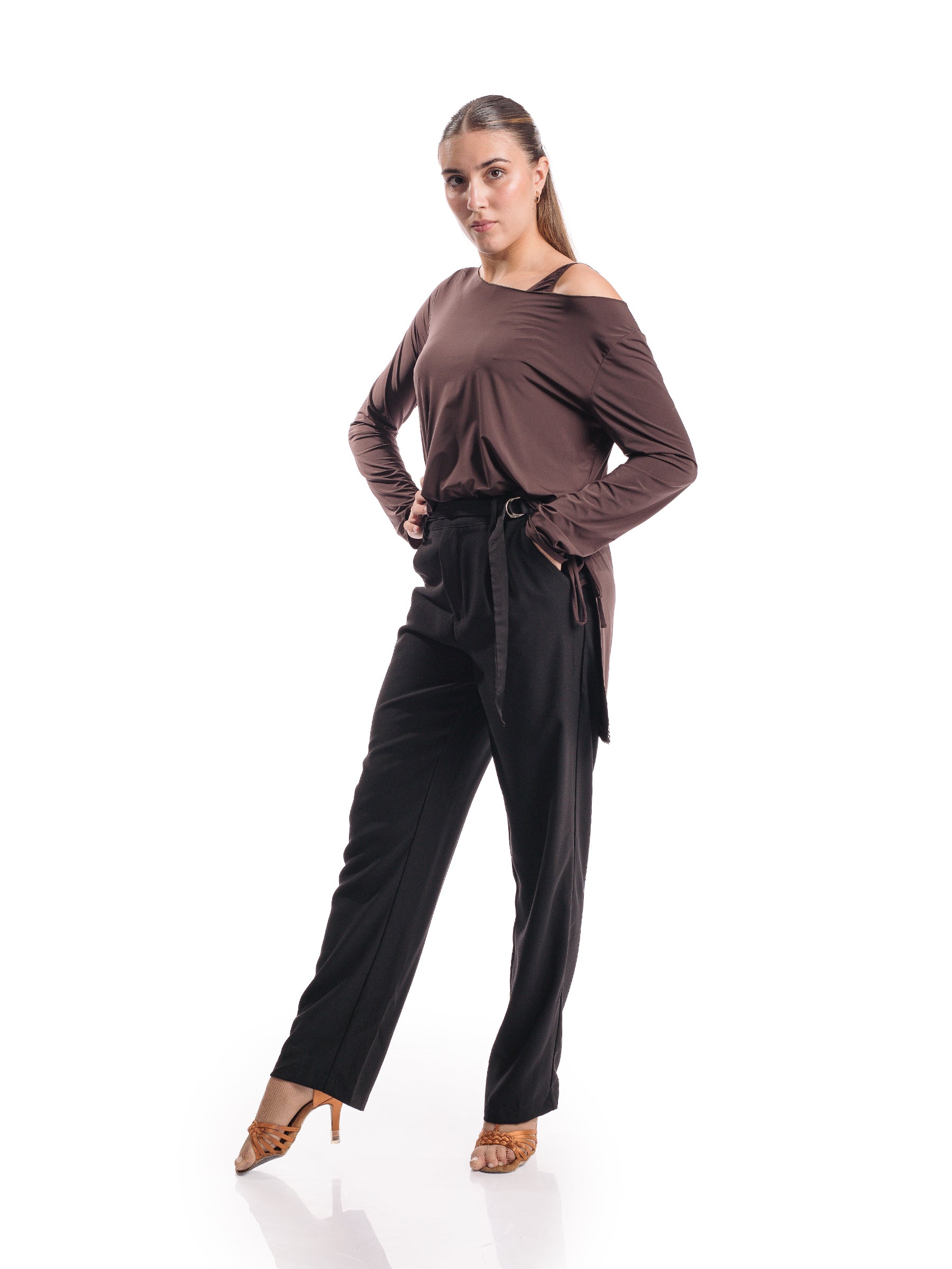 Venus Long Sleeve Tunic- Espresso