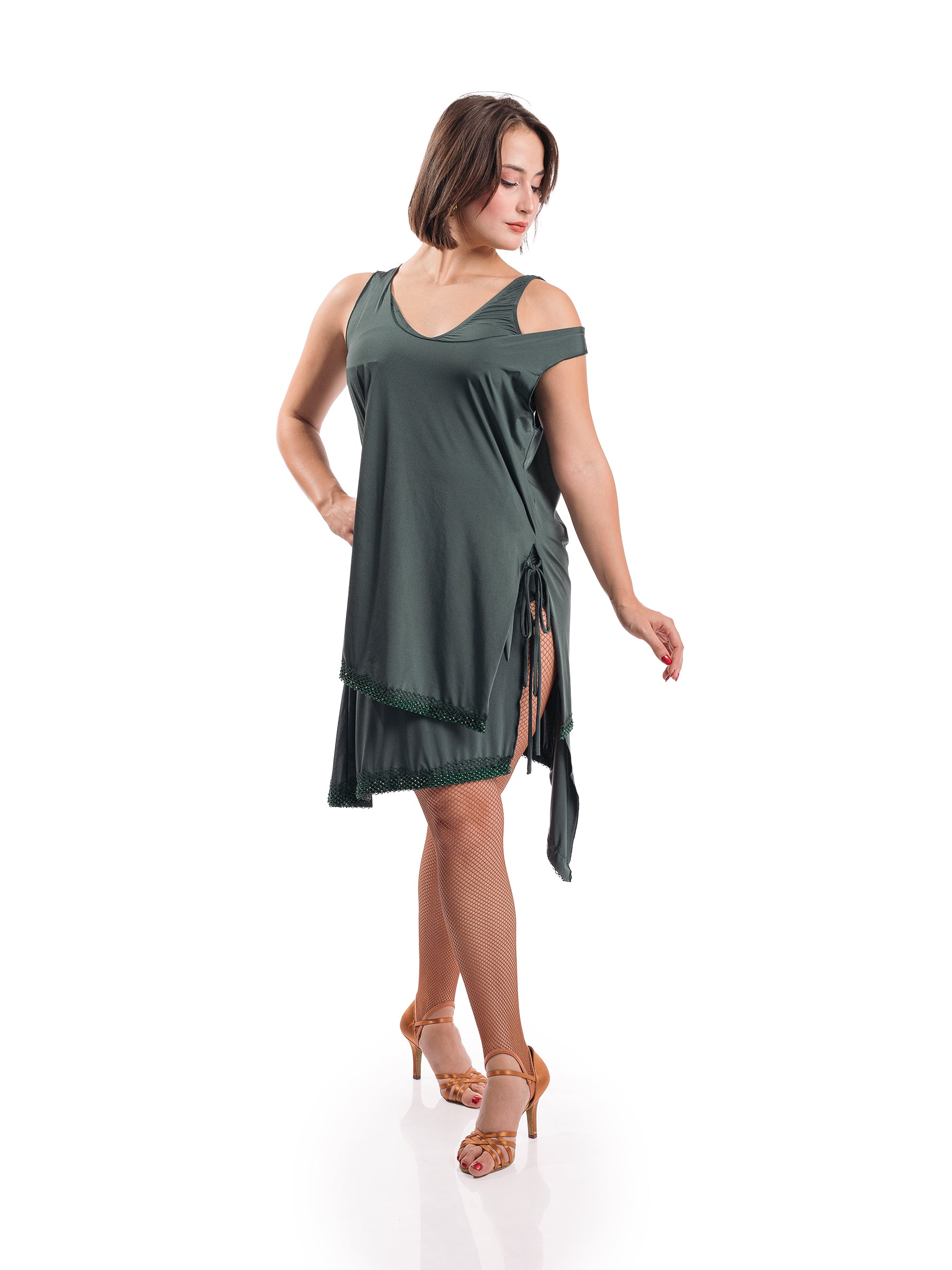 Venus Sleeveless Tunic- Green