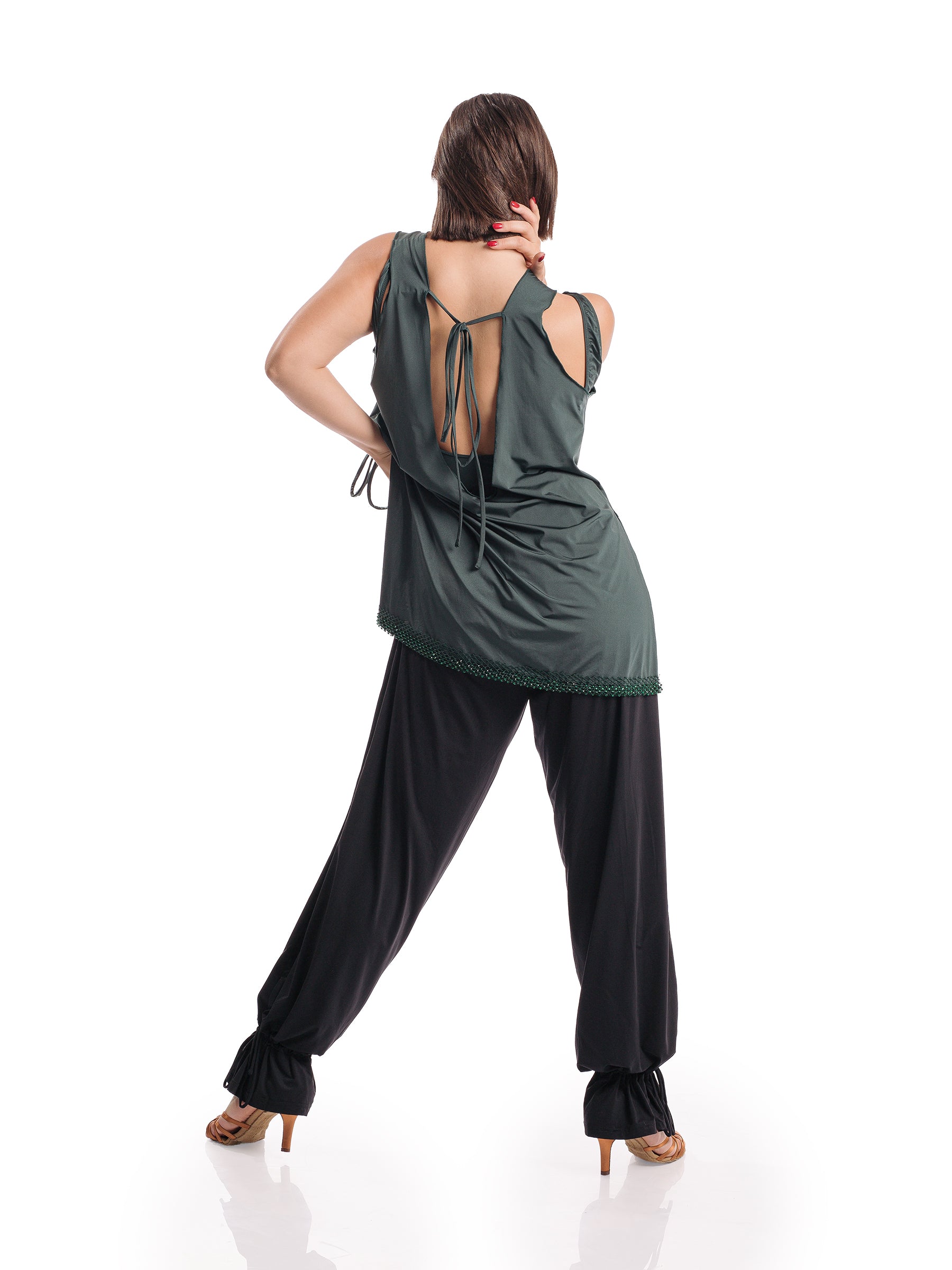 Venus Sleeveless Tunic- Green