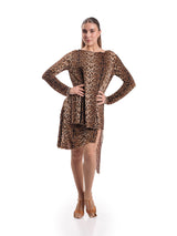 Venus Long Sleeve Tunic- Leopard