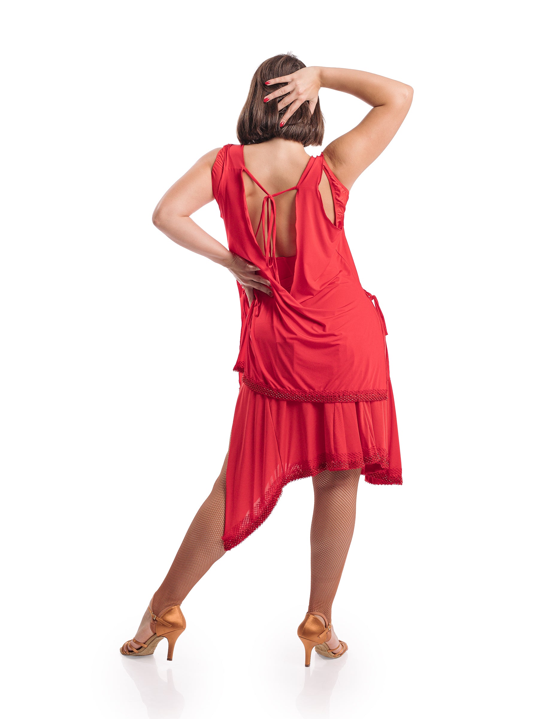 Venus Sleeveless Tunic- Red