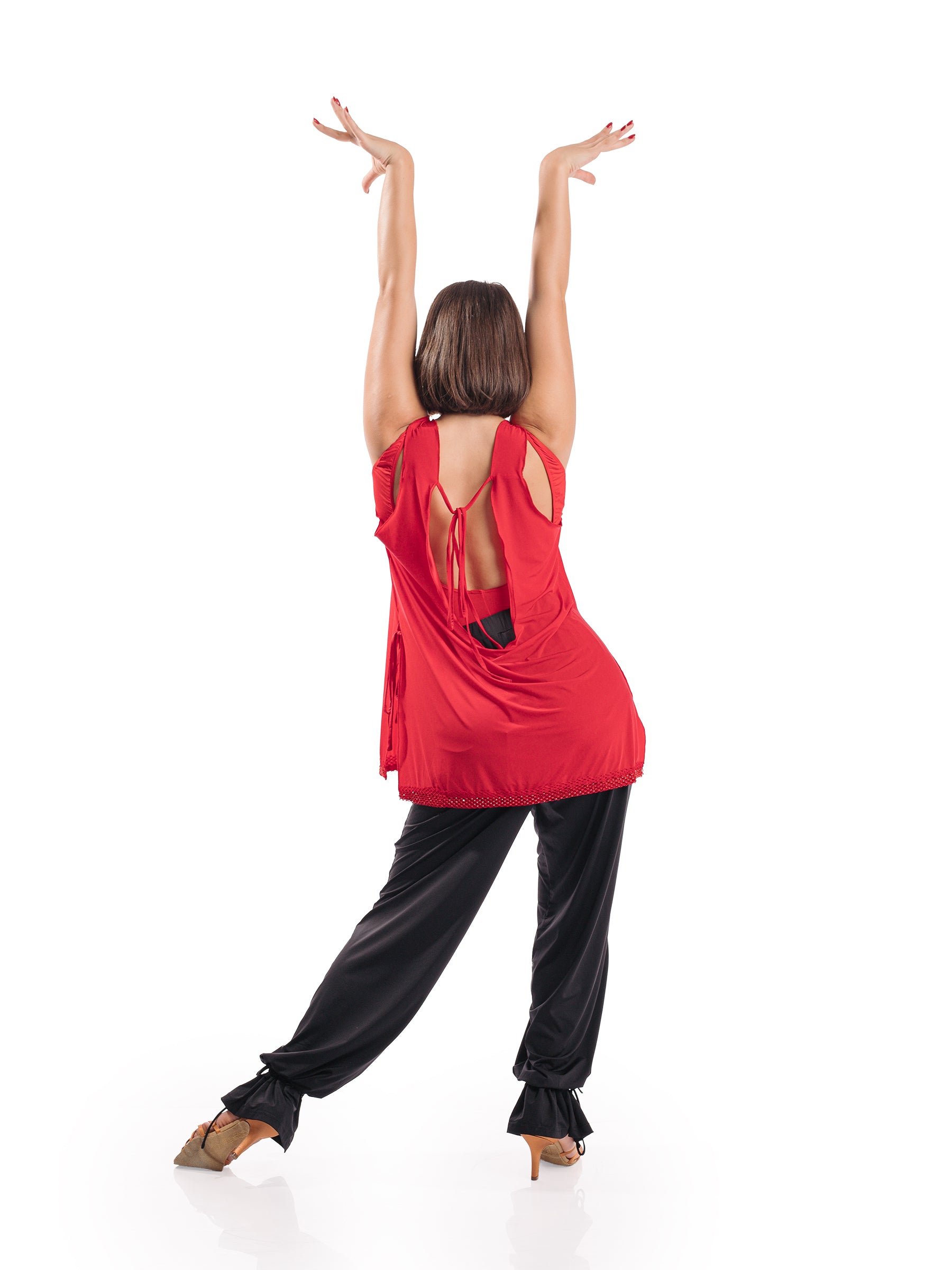 Venus Sleeveless Tunic- Red