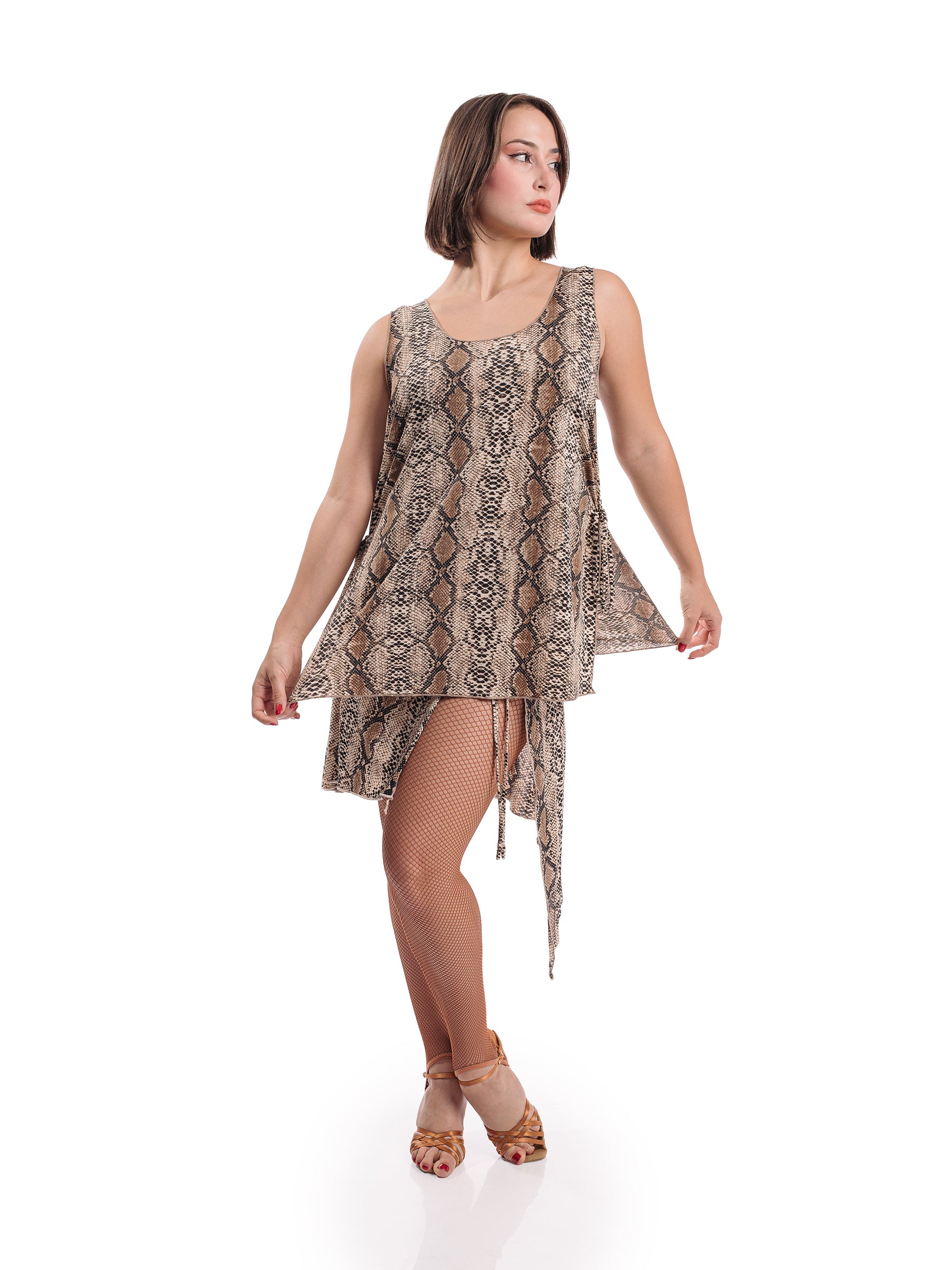 Venus Sleeveless Tunic- Snake (No Crystal)