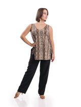 Venus Sleeveless Tunic- Snake (No Crystal)