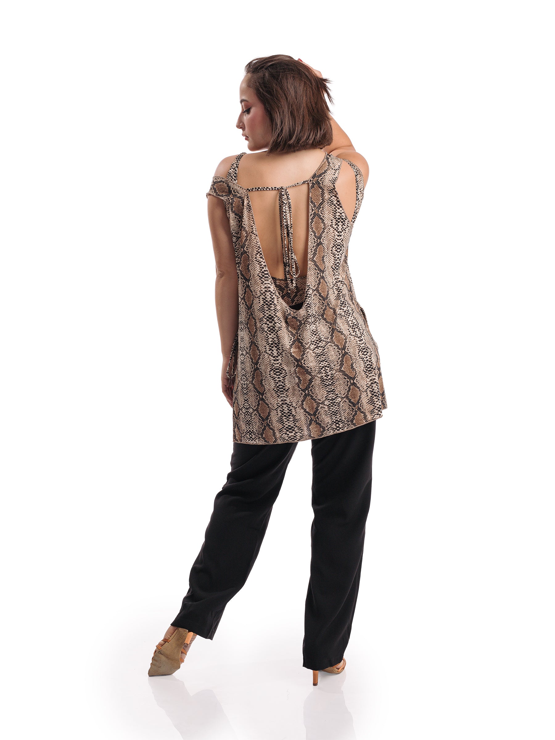 Venus Sleeveless Tunic- Snake (No Crystal)
