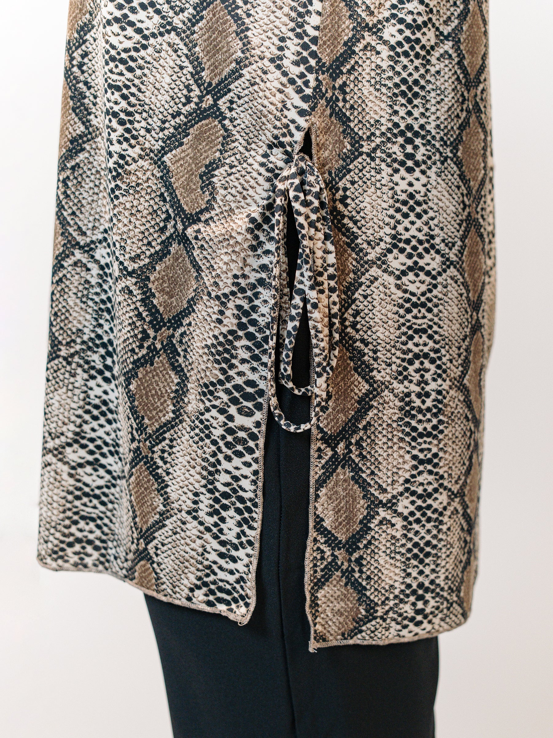 Venus Sleeveless Tunic- Snake (No Crystal)
