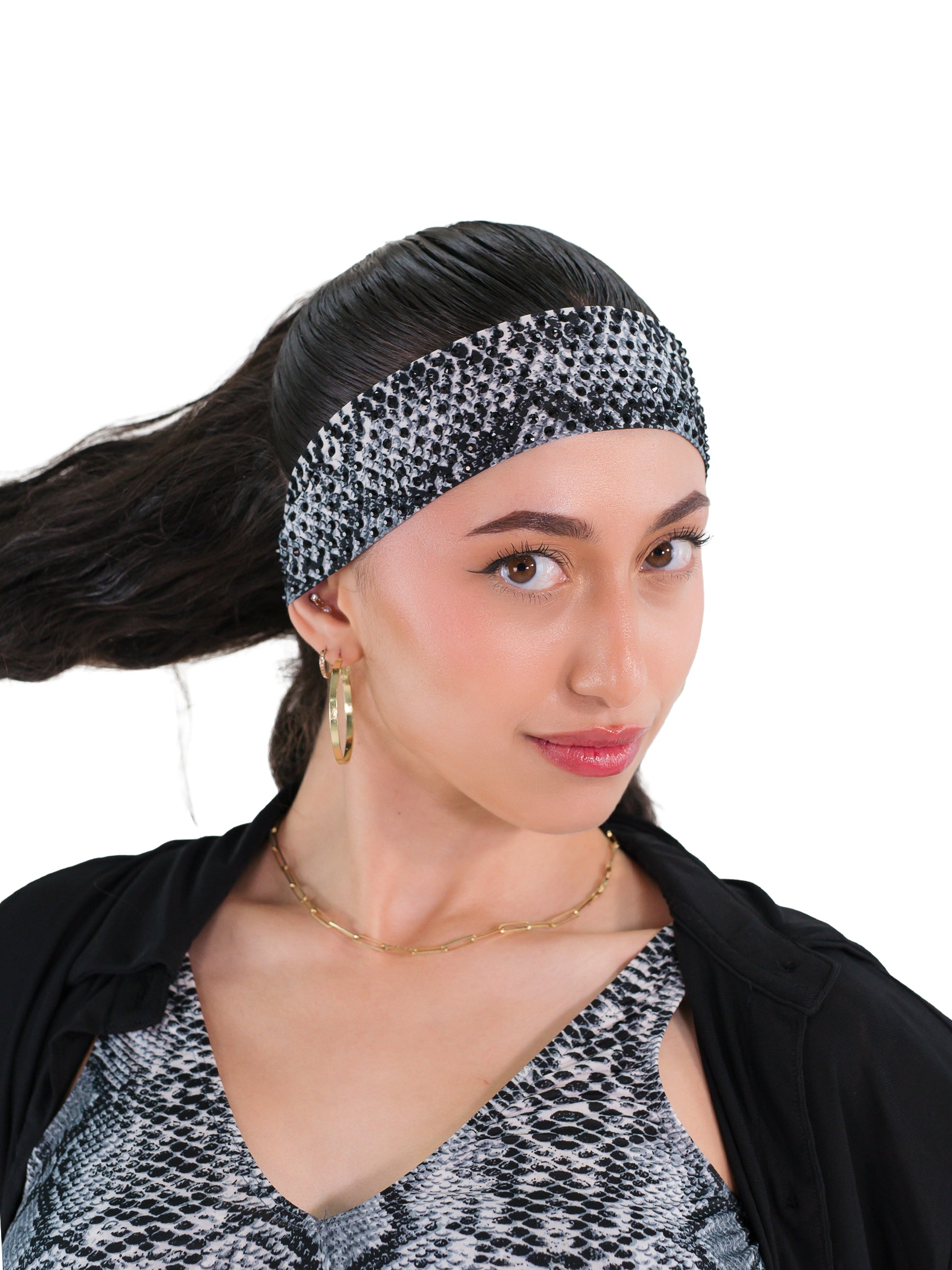 Rhinestone Headband/Belt- Snake