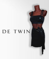 Gaynor Black Leather Skirt