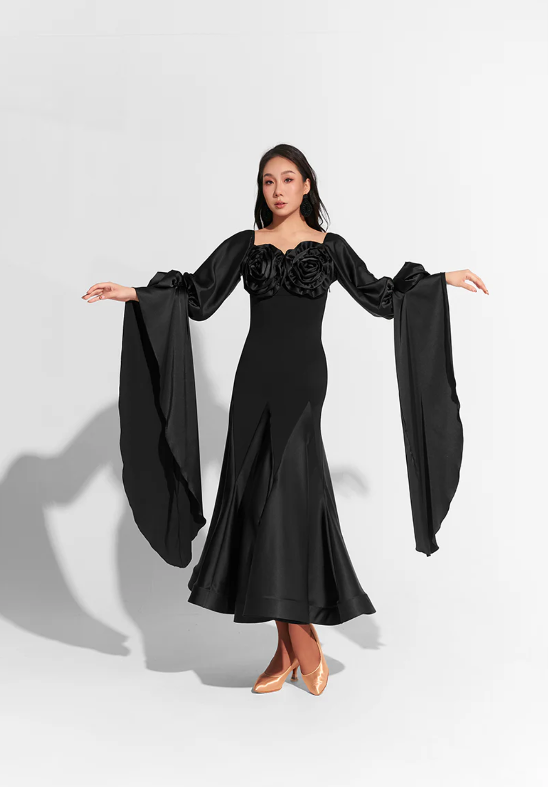 Black Flower Dress