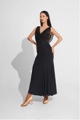 Black Lace Haute Couture Classic Dress