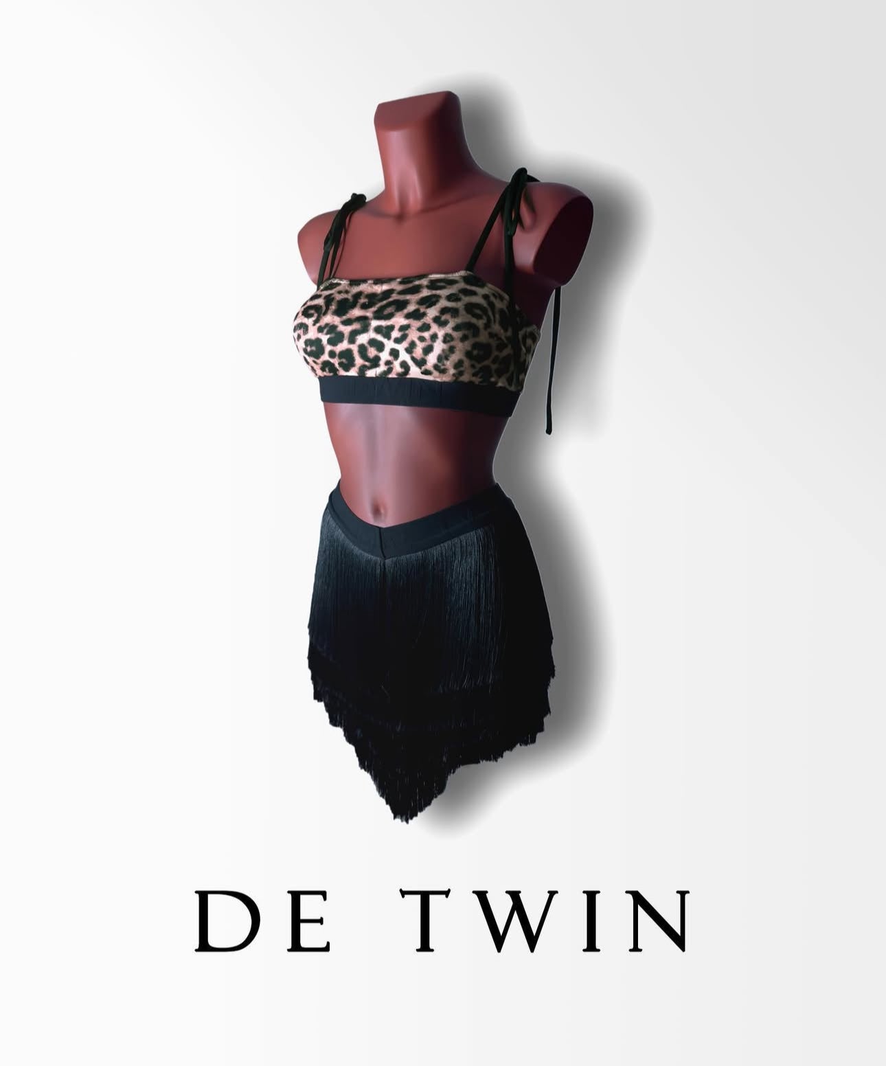 Fringe Viking Skirt Black