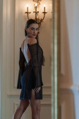 Milena Dress Sheer Black
