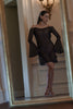 Milena Dress Sheer Black