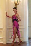 Arti fuschia Love Latin Dress