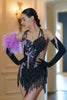 Arti Purple and Black Latin Dress