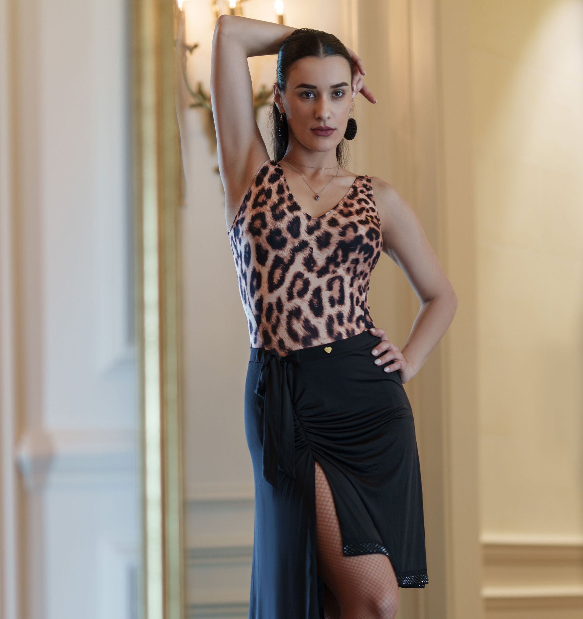 Gaynor Skirt Black Crystal