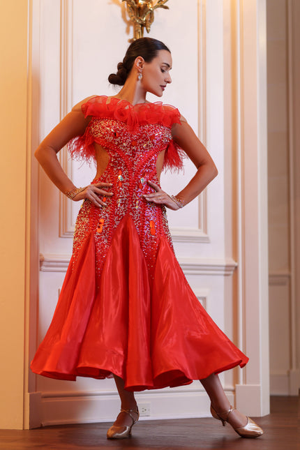 Red Elegance Standard Gown