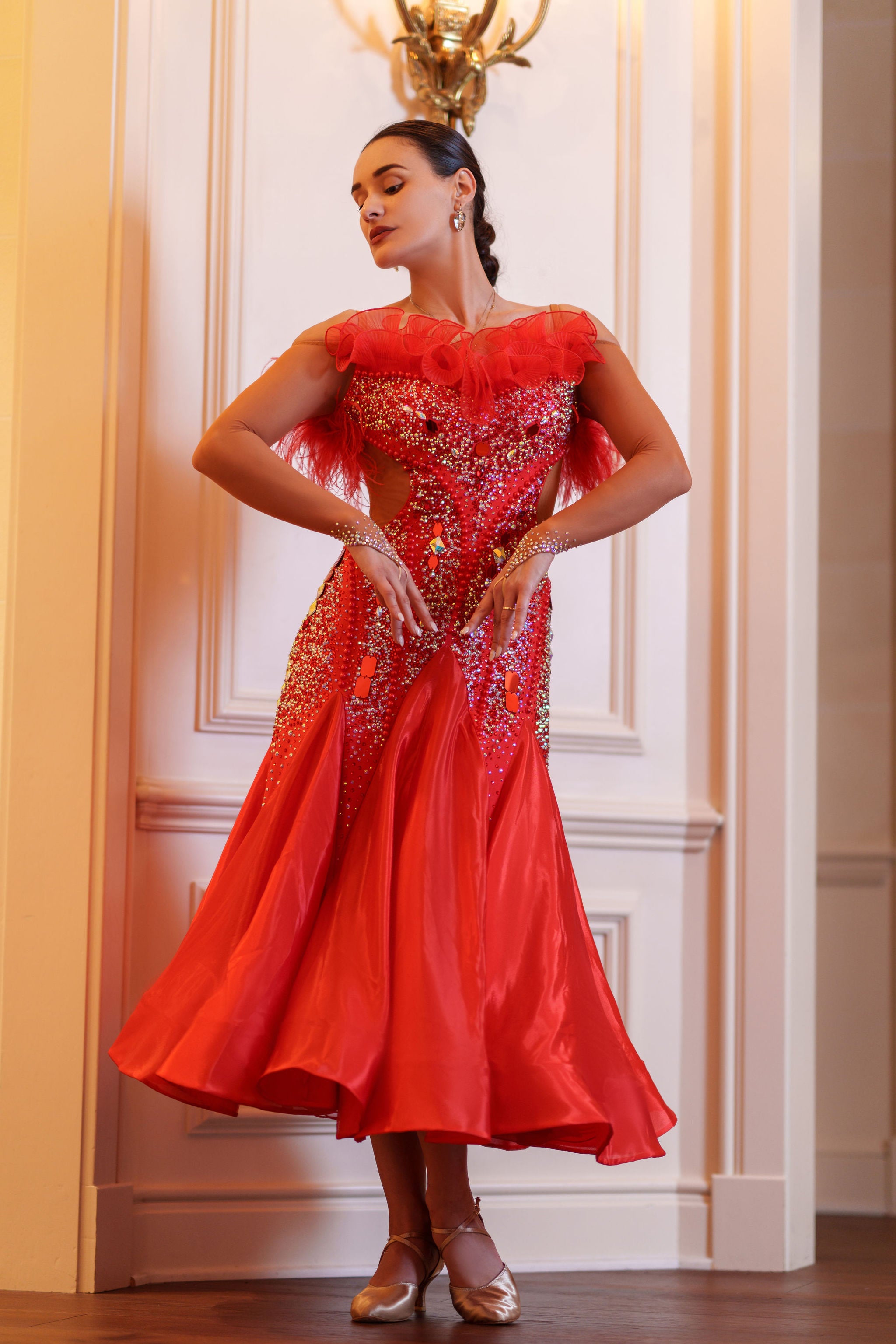 Red Elegance Standard Gown